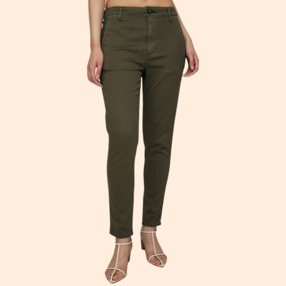 NEW Moussy Ansley Chino Khaki Pants - Picture 1 of 6